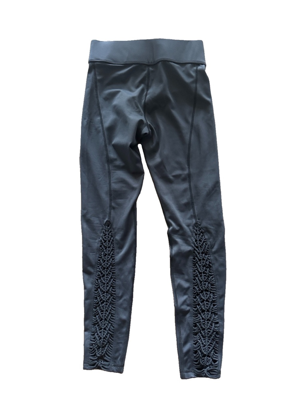 Carbon38 Black Padang crochet Leggings